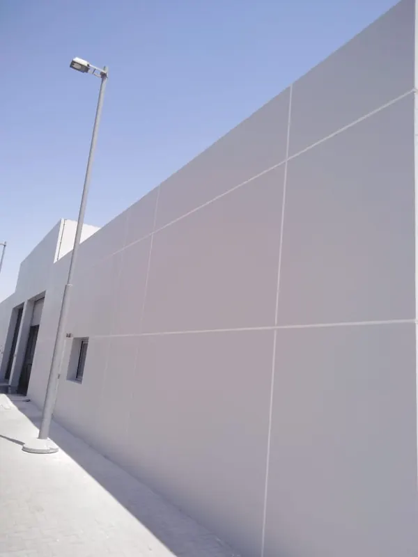 Porsche Sharjah Service Centre Wall Works - Al Jawadri Contracting project, Dubai UAE